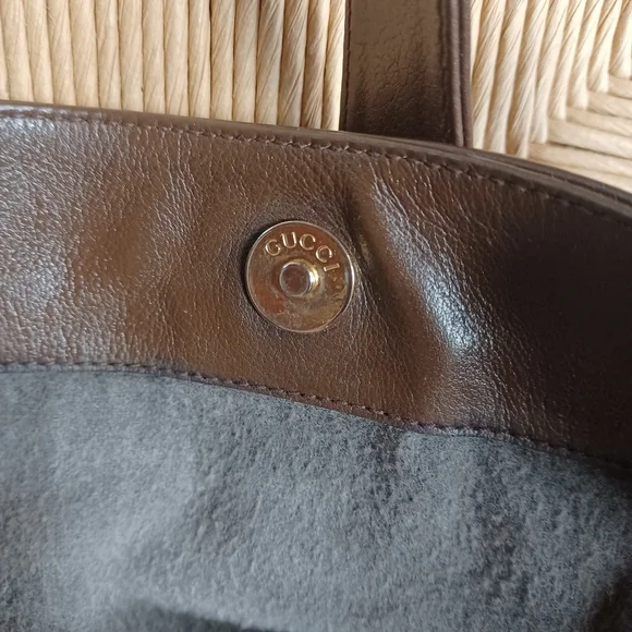 Gucci Classic Leather Bamboo Bag - Picture 14 of 16